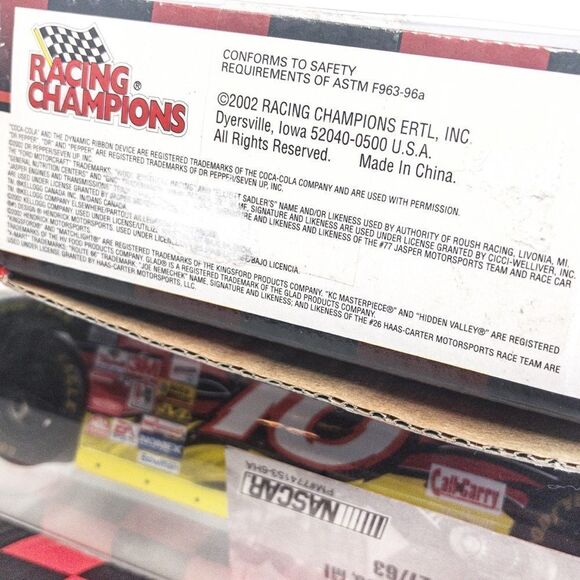 2002 NASCAR Eagle One Diecast 1/24 J. Benson #10 - Picture 6 of 11